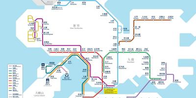 HK નકશો MTR