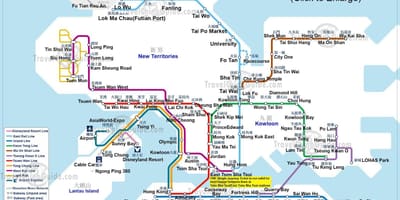 નકશો MTR hk